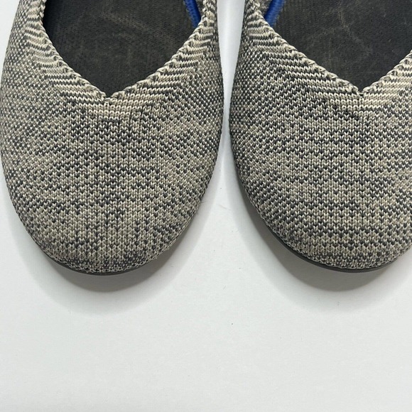 Rothy’s Grey Blue Round Toe Flats RETIRED Size 8 Rare Comfort Travel Washable - Picture 5 of 6